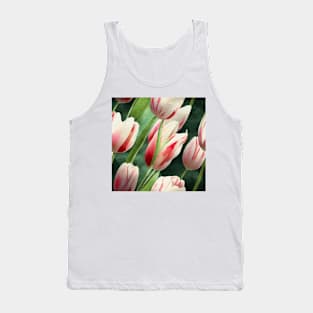 Watercolor tulip pattern Tank Top